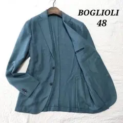 未使用品✨BOGLIOLI　DOVER　ウール100％アンコンジャケット　ブルー