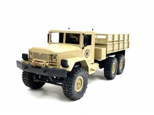 【完成品】WPL B-16 2.4GHz 1/16 6WD RTR ミリタリートラックラジコン 茶 ●技術基準適合証明済 ☆軍用トラックラジコン