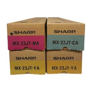 *送料無料* 【3色4本セット】SHARP MX-23JT-CA/ MX-23JT-MA/ MX-23JT-YA×2　純正品・未使用