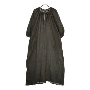 Deuxieme Classe WALANCE別注 COTTON GAUZE DRESS 3241-115 ワランス ワンピース 24SS カーキ ドゥーズィエムクラス 4-0929M 247134