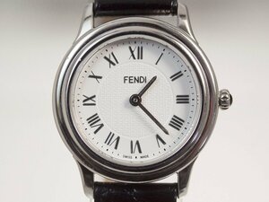 【FENDI】フェンディ 25000L 白文字盤 ローマン クォーツ レディース 腕時計【中古品】