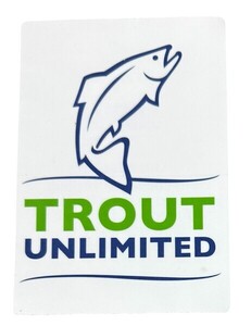 訳有 トラウト アンリミテッド ステッカー Trout Unlimited STICKER シール フライ フィッシング 非営利組織 保護 アメリカ USA 魚 鱒 釣