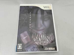 1円スタート Wii CALLING 黒き着信 中古 ジャケット水濡れ