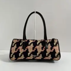 PRADA AW2000 tweed hand bag