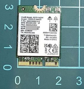 【送料無料】Intel Wi-Fi6 Bluetooth AX211NGW ノートパソコン用無線LANカード ③