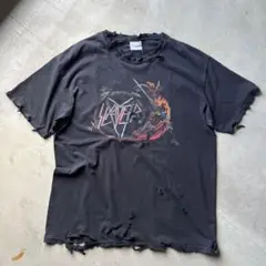 SLAYER "Show No Marcy"ダメージ ボロ バンドTEE