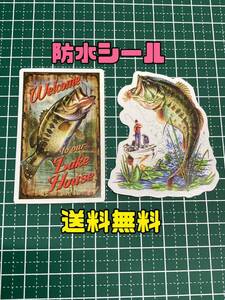 防水ステッカー☆2枚☆防水シール☆車☆バイク☆パソコン☆スーツケース☆携帯☆タブレット☆カスタム☆新品未使用品☆送料無料⑨⑥