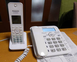 パナソニック VE-GD32-W 液晶留守番電話機+コードレス子機1台 管理番号2