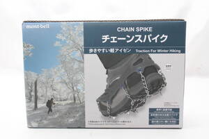 ★新品未使用 初心者おすすめ mont-bell モンベル チェーンスパイク ライトグレー Lサイズ 25.5-28.5 1129490 軽アイゼン スノースパイク