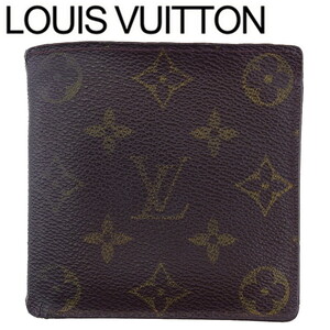 ルイ ヴィトン 二つ折り 財布 レディース メンズ ポルトビエ カルト クレディ モネ M61665 モノグラム LOUIS VUITTON 中古