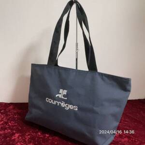 極美品 Courreges クレージュ ナイロン素材 トートバッグ ハンドバック 鞄