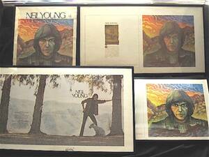 NEIL YOUNG (re. CS&N/Joni Mitchell)◎ファースト・アルバム◎LPジャケ校正刷り全４種[デザイン違い]完全セット◎極美品!!