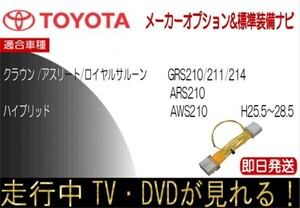 クラウン GRS210 GRS211 GRS214 ARS210 AWS210 AWS211 走行中 テレビキャンセラー TV解除 アスリート ロイヤル ハイブリッド