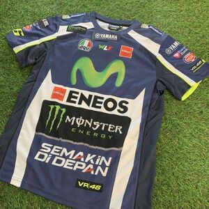 新品 定価9350円 VR46 バレンティーノ ロッシ YAMAHA M1 BLUE ROYAL Tシャツ バイク ヤマハ レーシング 正規品 公式レプリカ Mサイズ