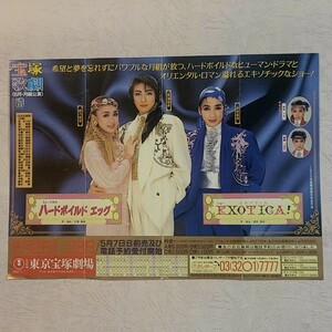 宝塚歌劇チラシ 月組「ハードボイルド エッグ/EXOTICA!」天海祐希 麻乃佳世 久世星佳 若央りさ 真琴つばさ (B5サイズ) 東京宝塚劇場