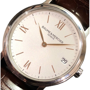 ボーム＆メルシェ BAUME & MERCIER クラシマ M0A10147 シルバー ステンレススチール SS 腕時計 メンズ 中古