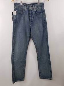 136-KM2906-80s STUSSY ステューシー デニムパンツ WORKGEAR 016305 レザーパッチ サイズ28