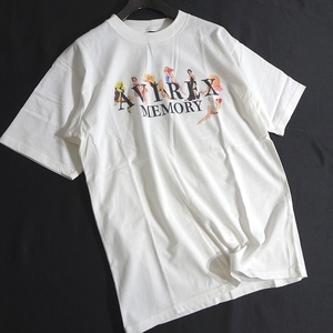 AVIREX アヴィレックス 新品 リラックスフィット ピンナップガールズ クルーネック Tシャツ カットソー 6123265 01 XL ▲018▼kkf426us