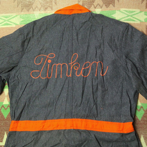 コバート 【TIMKEN】 50s Black Covert Orange Twill Coveralls DEAD-STOCK 50年代 オールインワン ツナギ 黒シャン HBT ビンテージ 40s60s