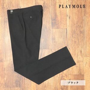 ★PLAYMOLE〓吸汗速乾 2WAYストレッチ スラックス パンツ〓85cm 未使用 黒