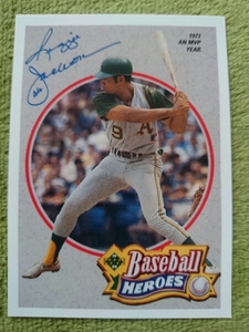 ★インサート REGGIE JACKSON UPPER DECK 1990 BASEBALL HEROES MLB #2 レジー・ジャクソン OAKLAND ATHLETICS アスレチックス UD HOF