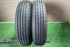 中古タイヤ BRIDGESTON V-STEEL RIB R202 175/75R15 103/101N LT バリ山 新車外し 2本 小型トラック 等 A404