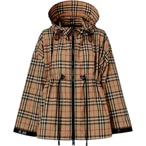 美品 Burberry ライトコート フーデッドジャケット　バーバリーチェック