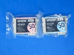 EPSON エプソン 純正 ICLC50・ICLM50 各1ヶ◆推奨期限不明・未使用品・送料無料★