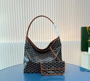 ★極美品★新品未使用★Goyard★ゴヤール★/ブラックPVCキャンバス/レザー/HOBOバッグ/ハンドバッグ/ポーチ付き