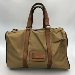 【LANCEL】　ランセル　ミニボストンバッグ　ハンドバッグ　小さい　旅行　ライトブラウン　ブラウン　茶　メンズ　レディース　中古