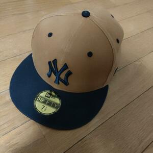 ニューエラ　ダッグ地　59fifty キャップ　62.5cm 7 7/8　cap　ビンテージ　帽子　カーハート　ニューヨークヤンキース　ツートーン