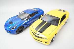 Maisto マイスト 1/18 2014 コルベット スティングレイ / 2010 シボレー カマロ 2台セット ※ジャンク品・本体のみ