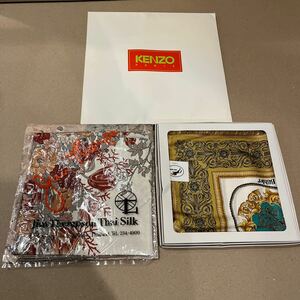 スカーフ　KENZO Felix Biihler Jim Thompson Thai Silk まとめて3点