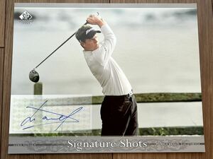 レアLuke Donald 大判（縦20㎝×横25㎝）直筆サインカード2005 sp authentic golf タイガーウッズ
