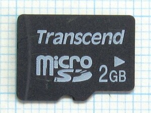 ★Transcend microＳＤメモリーカード ２ＧＢ 中古★送料６３円～