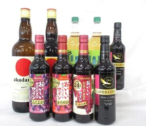 送料300円(税込)■co960■ワイン(メルシャン ビストロ 白 等) 7種 9本【シンオク】