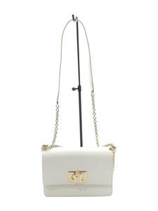 FURLA◆ショルダーバッグ/レザー/WHT/1927 mini crossbody//