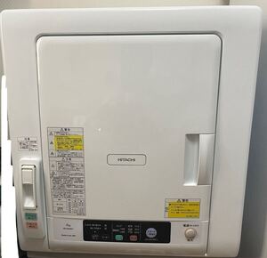 I★ 通電品 2019年製 中古 日立 6kg ヒーター＆風乾燥 仕上げコース ふんわりガード DE-N60WV HITACHI 衣類乾燥機 家電 