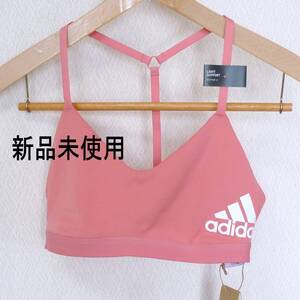 新品未使用(L)(バスト84～88)アディダス adidas ピンク ライトサポート スポーツブラ スポブラ