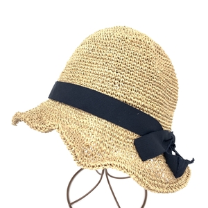 ◆CA4LA カシラ 麦わら帽子 ◆ ベージュ ラフィア レディース 帽子 ハット hat 服飾小物