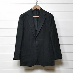 デペトリロ De Petrillo リネン スーツ ブラック ジャケット パンツ 42 上下セットアップ｜22l0852