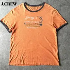 【極美品】J.Crew ジェイクルー リンガーT フィッシュ プリント Lサイズ