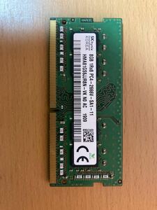 ノートPC用 メモリ SKhynix 8GB 1R×8 PC4-2666V