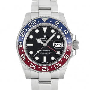 ロレックス ROLEX GMTマスターII ペプシ 116719BLRO ブラック文字盤 中古 腕時計 メンズ