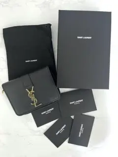 ラージジップウォレット “YSL ライン”（グレインレザー）