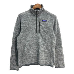 patagonia パタゴニア ハーフジップ ベターセーター フリースジャケット アウトドア グレー (メンズ S) 中古 古着 S5112