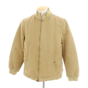 【中古】モンクレール MONCLER コットンポリエステル ジップアップ ダウンジャケット カーキベージュ【サイズ1】