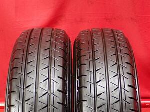 タイヤ2本 《 ヨコハマ 》 ブルーアース VAN RY55 [ 165/80R14 97/95N ]8.5分山★ 商用車8PR NV200 ボンゴ タウンエース n14