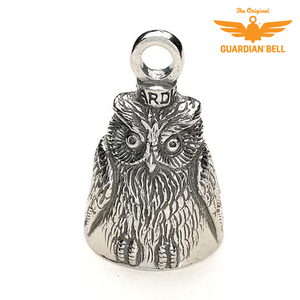 米国製 Guardian Bell ガーディアンベル [Owl] フクロウ 梟 不苦労 福朗 Made in USA 魔除け お守り バイク 鈴 アクセサリー キーホルダー