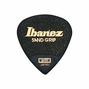 ★Ibanez PA16MSG-BK 0.8mm ショート ティアドロップ ポリアセタール サンドグリップ ギター ピック 10枚セット★新品/メール便